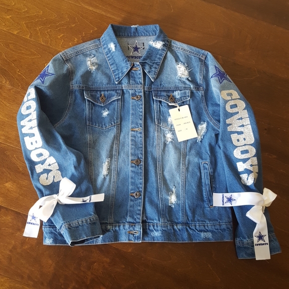 Dallas cowboys jeans jacket - Picture 1 of 5